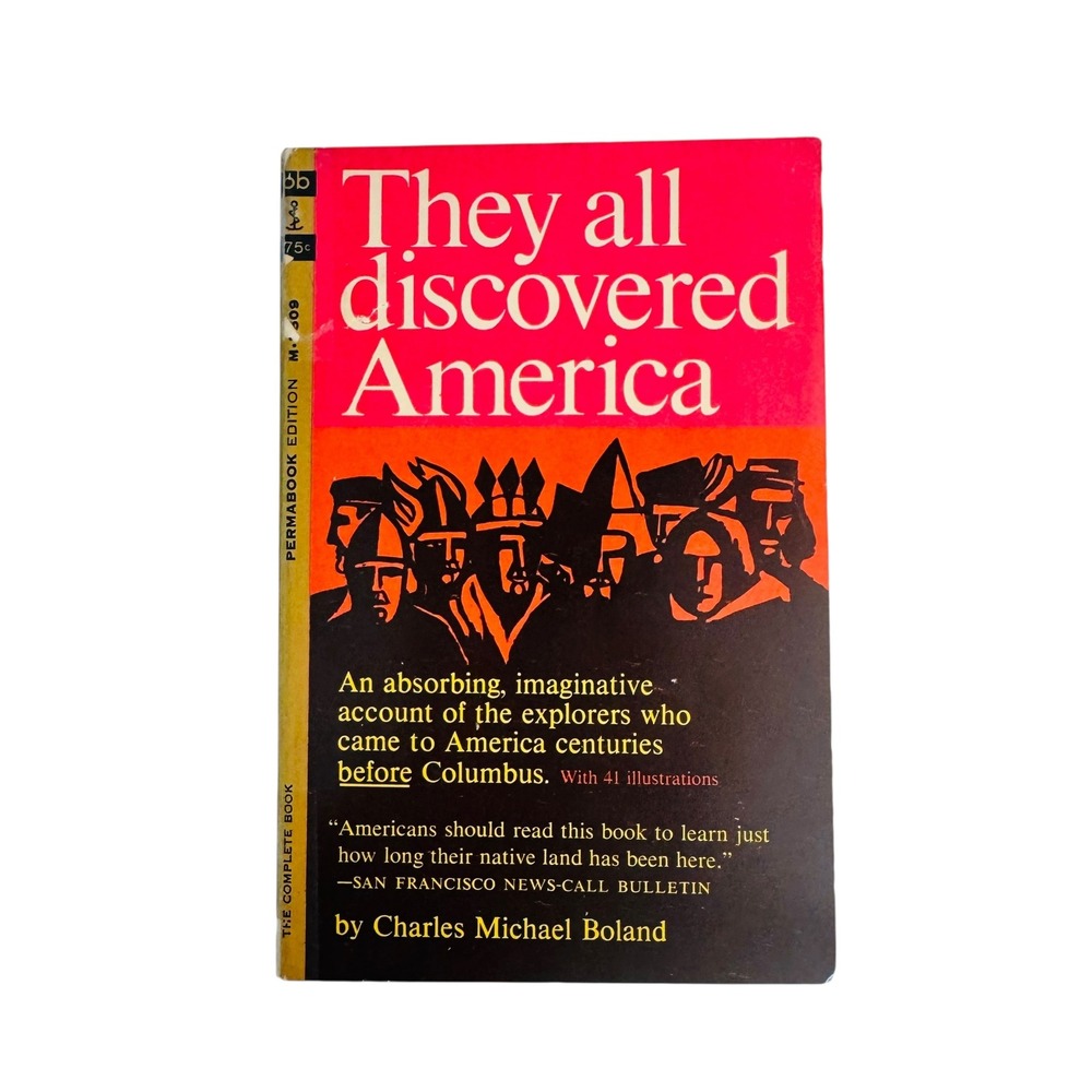 They All Discovered America Charles Michael Boland 1963 1st Printing Permabook